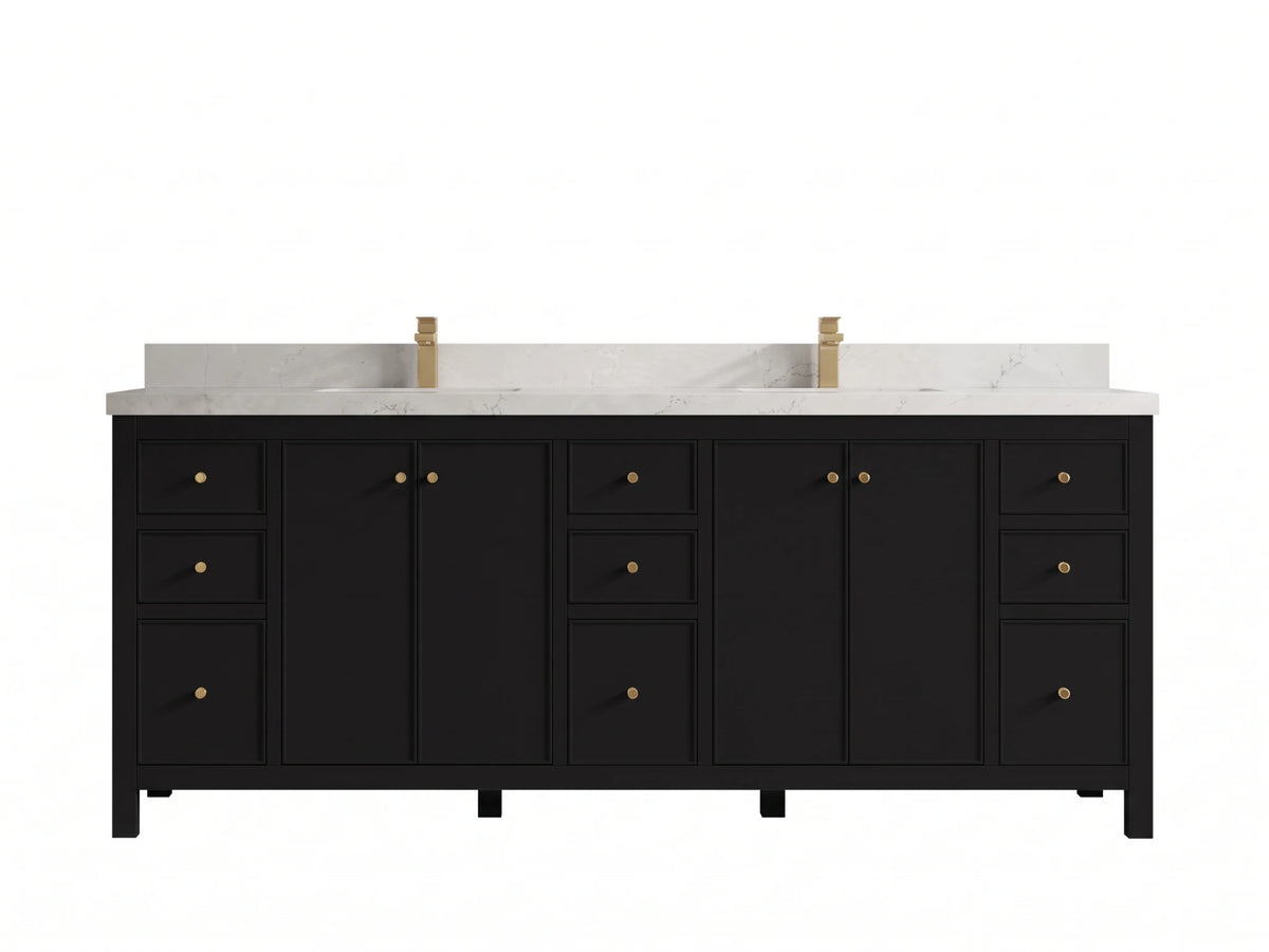 Chicago 84 in. W x 22 in. D Double Sink Bathroom Vanity