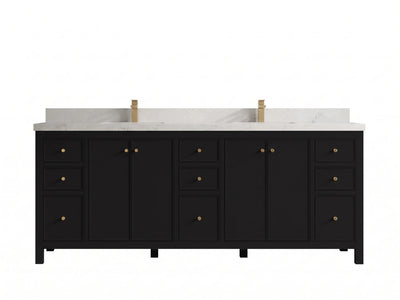 Chicago 84 in. W x 22 in. D Double Sink Bathroom Vanity
