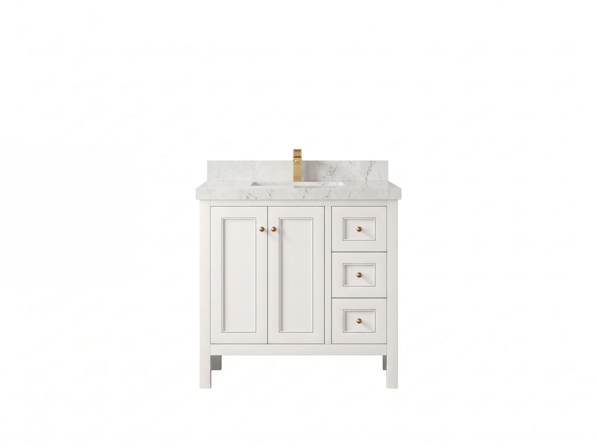Nashville 36 in. W x 22 in. D Center Sink Bathroom Vanity