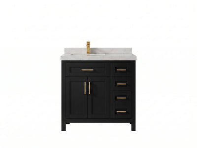 Cambridge 36 in. W x 22 in. D Left Offset Sink Bathroom Vanity