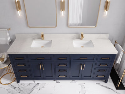 Cambridge 84 in. W x 22 in. D Double Sink Bathroom Vanity