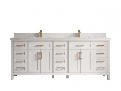 Cambridge 84 in. W x 22 in. D Double Sink Bathroom Vanity