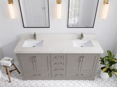 Boston 72 in. W x 22 in. D Double Sink Bathroom Vanity