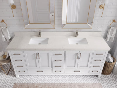 Malibu 84 in. W x 22 in. D Double Sink Bathroom Vanity