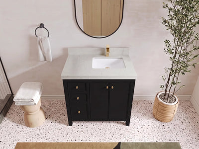 Chicago 36 in. W x 22 in. D Right Offset Sink Bathroom Vanity