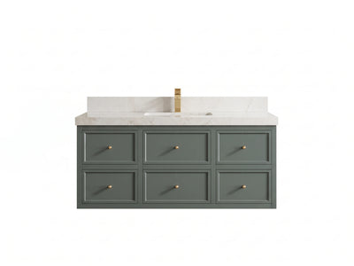 Roswell Floating 48 in. W x 22 in. D Single Sink Bathroom Vanity