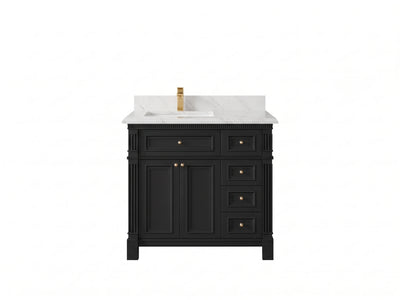 Paris 36 in. W x 22 in. D Left Offset Sink Bathroom Vanity