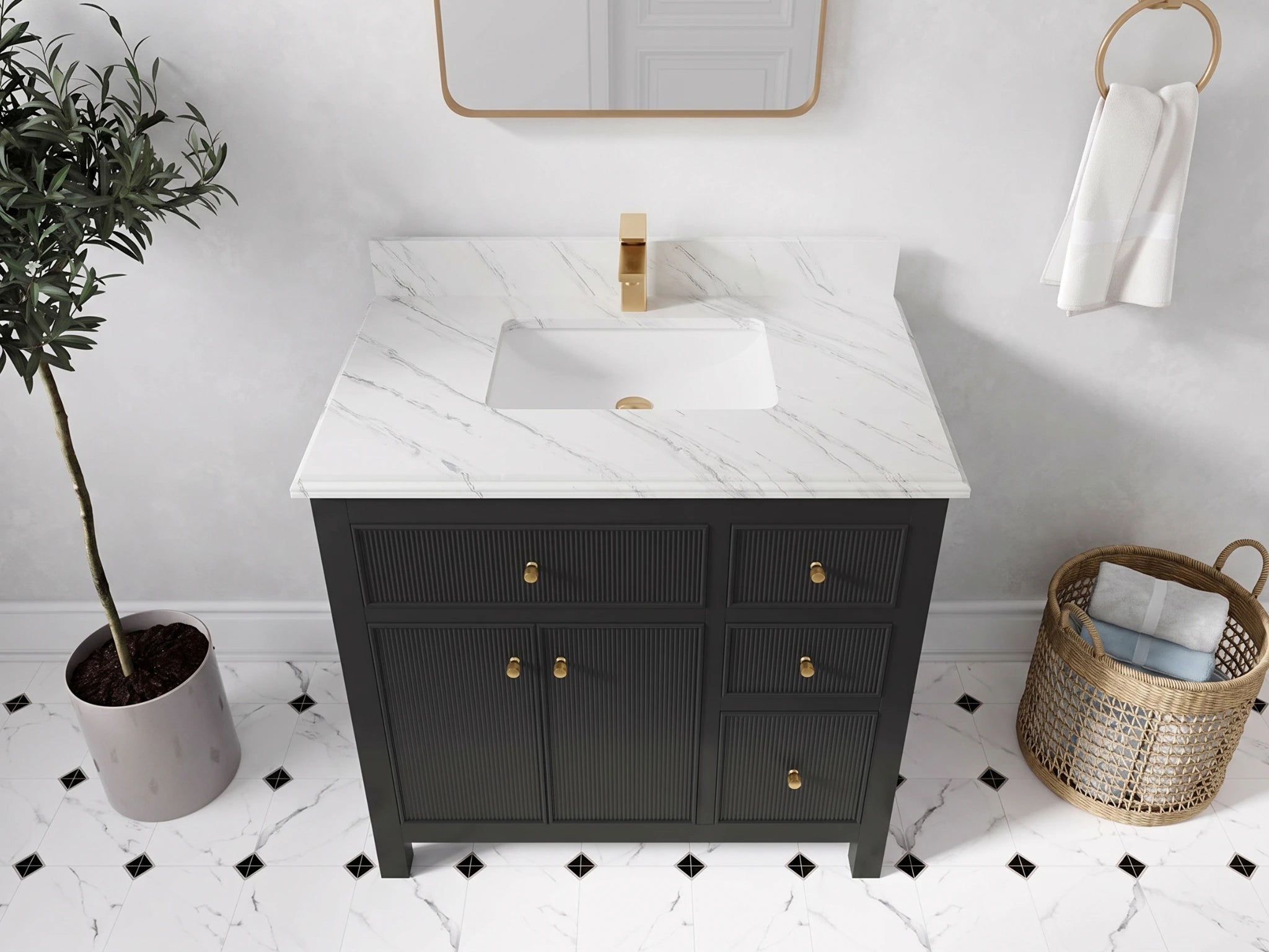 Sonoma 36 in. W x 22 in. D Center Sink Bathroom Vanity