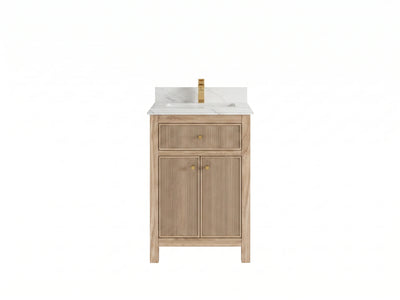 Sonoma Teak Wood 24 in. W x 22 in. D Single Sink Bathroom Vanity