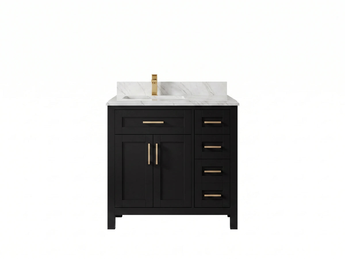 Cambridge 36 in. W x 22 in. D Left Offset Sink Bathroom Vanity
