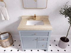 Sonoma 30 in W x 22 in D Reeded Free Standing Single Sink Bathroom Vanity - photo 22