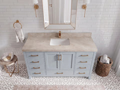 Malibu 60 in. W x 22 in. D Single Sink Bathroom Vanity - photo 4