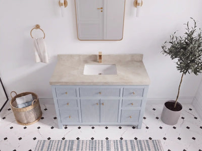 Sonoma 48 in W x 22 in D Free Standing Reeded Single Sink Bathroom Vanity
