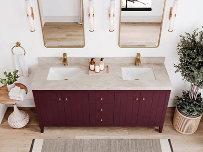 Atlanta 72 in. W x 22 in. D Double Sink Bathroom Vanity