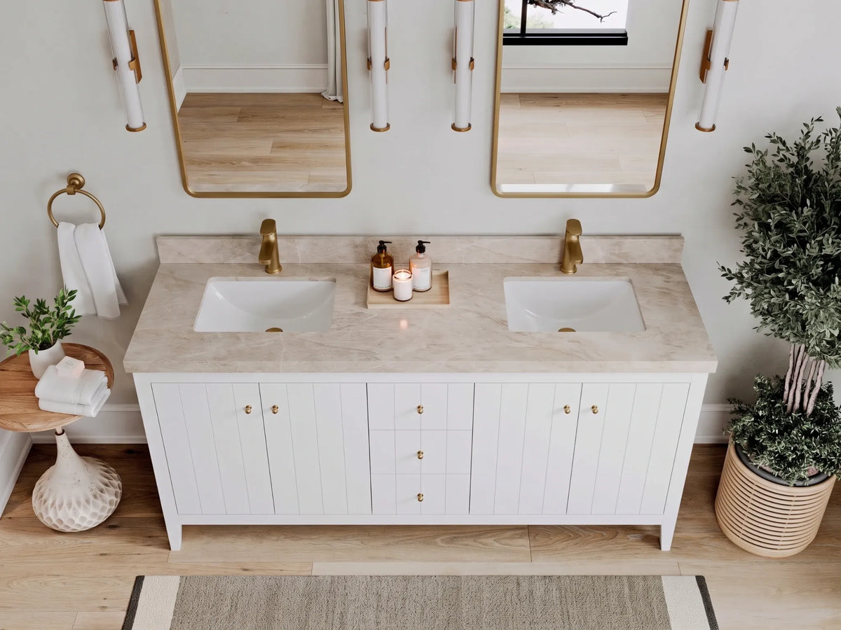 Atlanta 72 in. W x 22 in. D Double Sink Bathroom Vanity