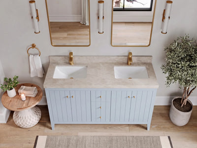 Atlanta 60 in. W x 22 in. D Double Sink Bathroom Vanity