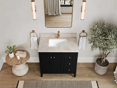 Atlanta 36 in. W x 22 in. D Center Sink Modern Bathroom Vanity