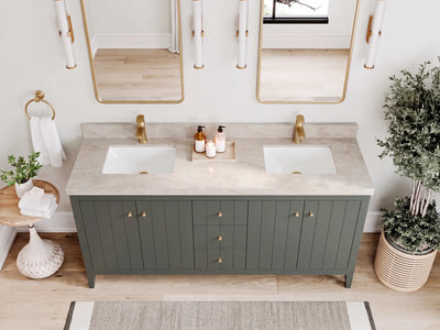Atlanta 72 in. W x 22 in. D Double Sink Bathroom Vanity