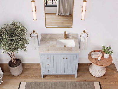Atlanta 36 in. W x 22 in. D Right Offset Sink Bathroom Vanity