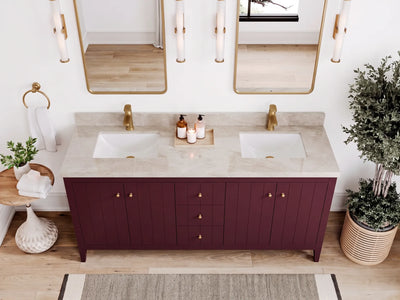Atlanta 72 in. W x 22 in. D Double Sink Bathroom Vanity