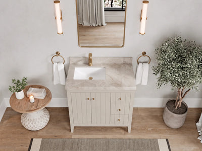 Atlanta 36 in. W x 22 in. D Left Offset Sink Bathroom Vanity