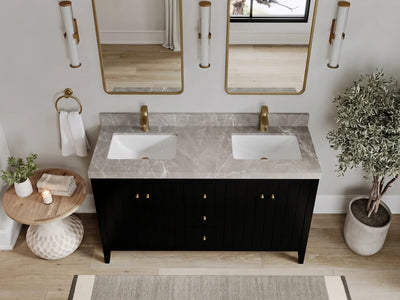 Atlanta 60 in. W x 22 in. D Double Sink Bathroom Vanity