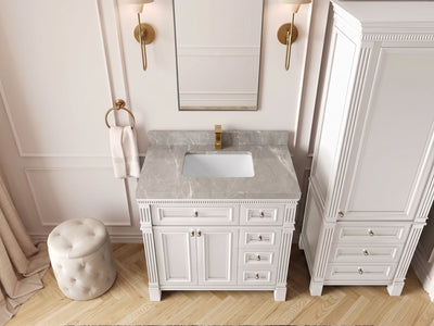 Paris 36 in. W x 22 in. D Bathroom Vanity with Center Sink