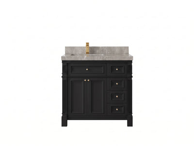 Paris 36 in. W x 22 in. D Left Offset Sink Bathroom Vanity
