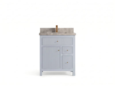 Sonoma 30 in W x 22 in D Reeded Free Standing Single Sink Bathroom Vanity