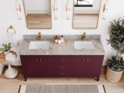 Atlanta 72 in. W x 22 in. D Double Sink Bathroom Vanity