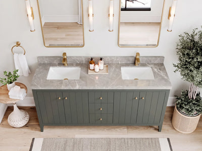 Atlanta 72 in. W x 22 in. D Double Sink Bathroom Vanity