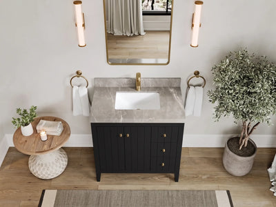 Atlanta 36 in. W x 22 in. D Center Sink Modern Bathroom Vanity