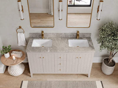 Atlanta 60 in. W x 22 in. D Double Sink Bathroom Vanity