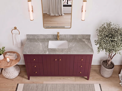 Atlanta 60 in. W x 22 in. D Single Sink Bathroom Vanity