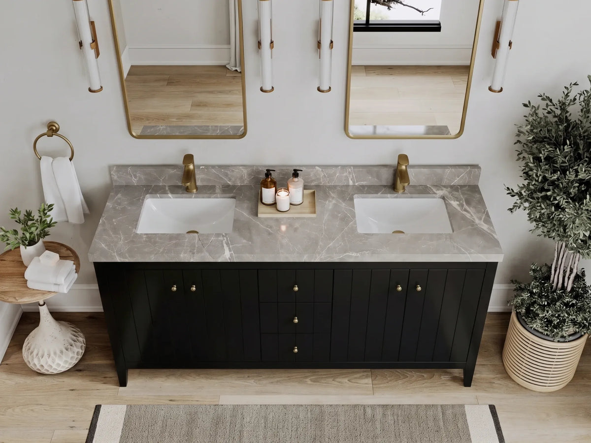 Atlanta 72 in. W x 22 in. D Double Sink Bathroom Vanity