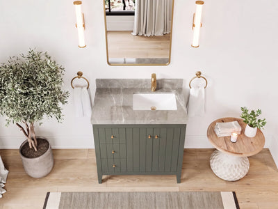 Atlanta 36 in. W x 22 in. D Right Offset Sink Bathroom Vanity