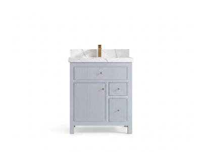 Sonoma 30 in W x 22 in D Reeded Free Standing Single Sink Bathroom Vanity