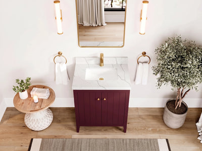 Atlanta 30 in. W x 22 in. D Single Sink Bathroom Vanity