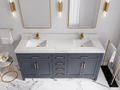 Cambridge 72 in. W x 22 in. D Double Sink Bathroom Vanity