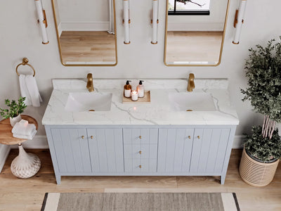 Atlanta 72 in. W x 22 in. D Double Sink Bathroom Vanity