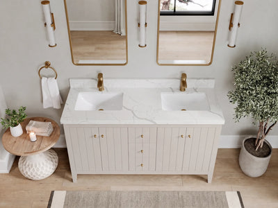Atlanta 60 in. W x 22 in. D Double Sink Bathroom Vanity