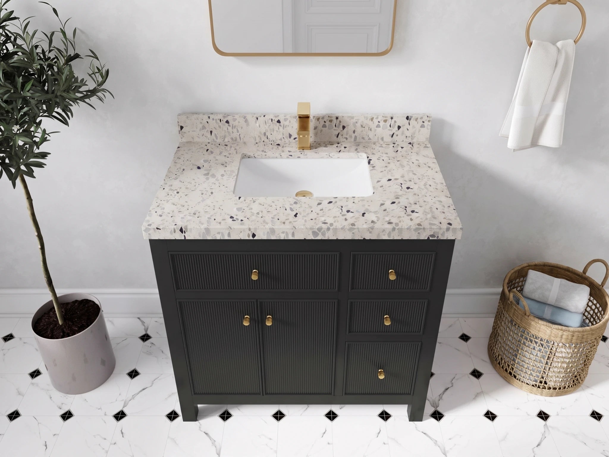 Sonoma 36 in. W x 22 in. D Center Sink Bathroom Vanity