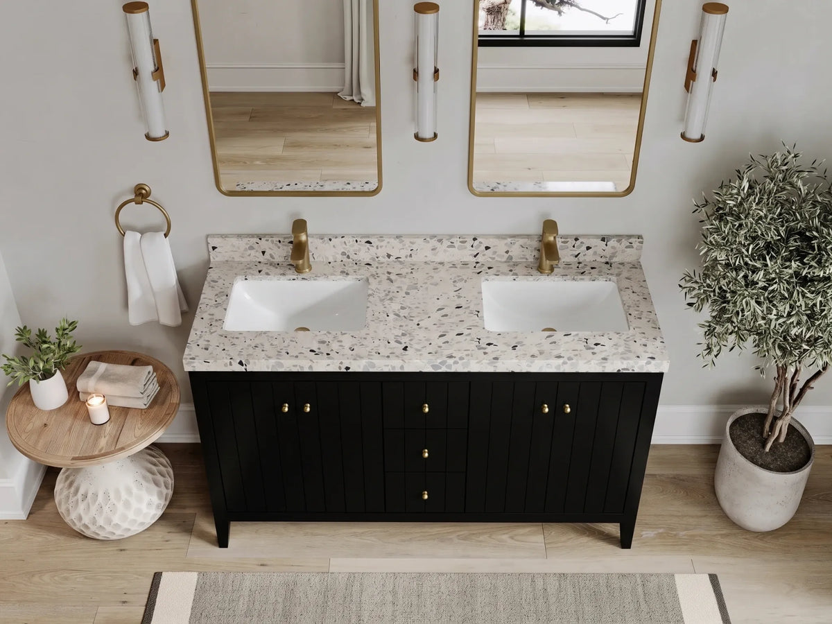 Atlanta 60 in. W x 22 in. D Double Sink Bathroom Vanity
