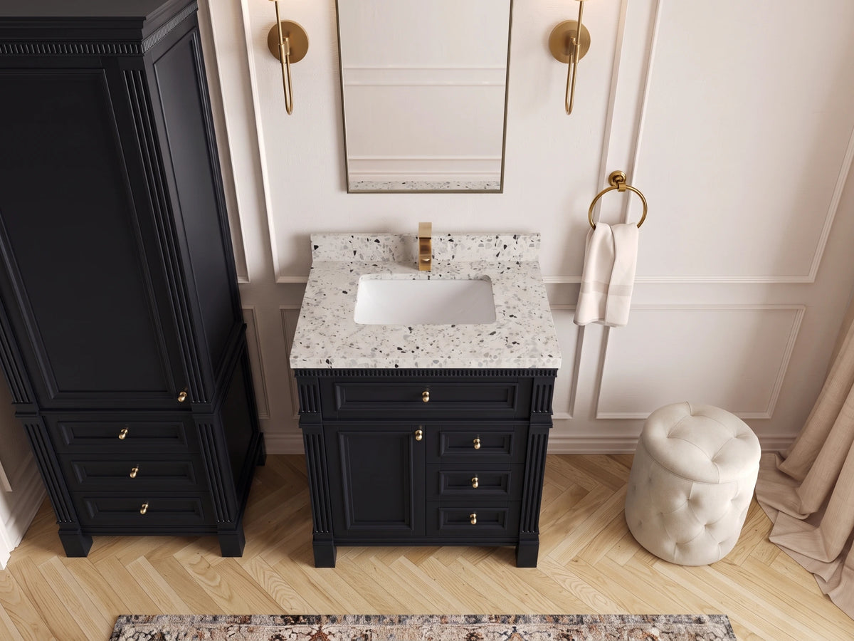 Paris 30 in. W x 22 in. D Single Sink Bathroom Vanity