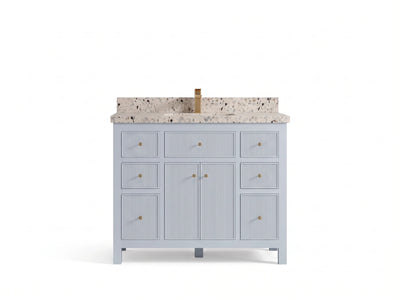 Sonoma 42 in W x 22 in D Free Standing Reeded Single Sink Bathroom Vanity