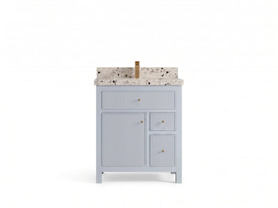 Sonoma 30 in W x 22 in D Reeded Free Standing Single Sink Bathroom Vanity