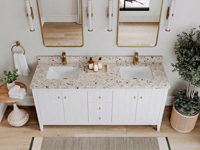 Atlanta 72 in. W x 22 in. D Double Sink Bathroom Vanity