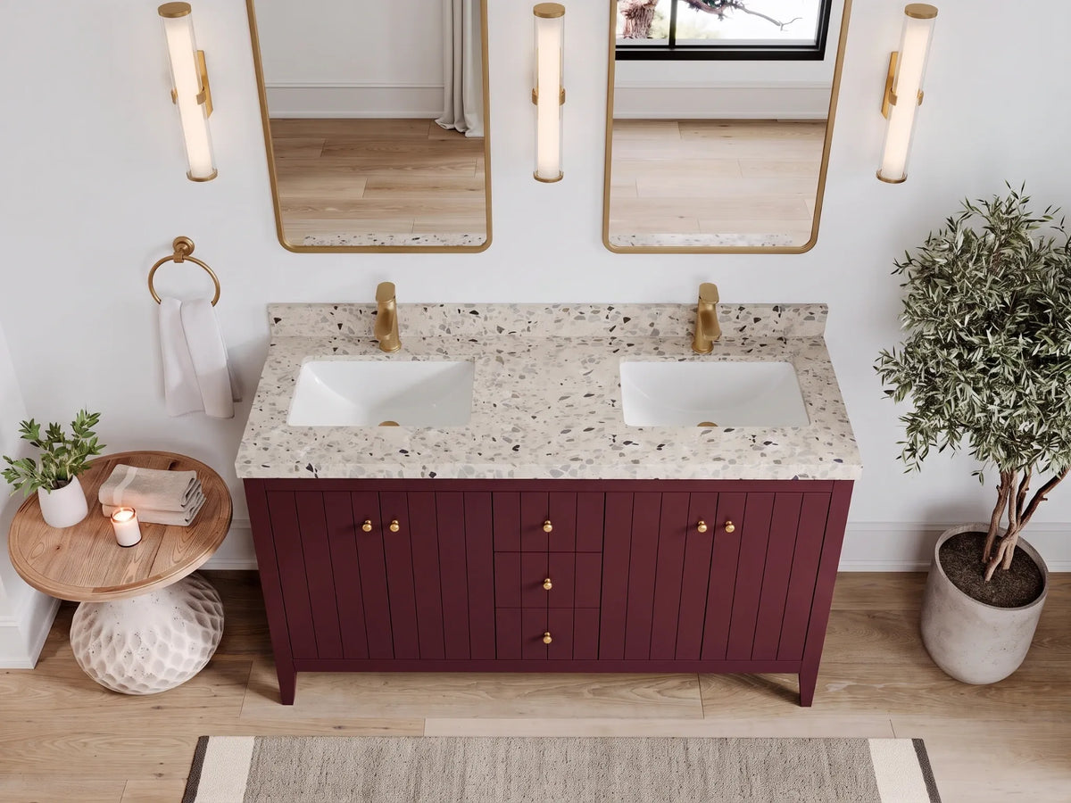 Atlanta 60 in. W x 22 in. D Double Sink Bathroom Vanity