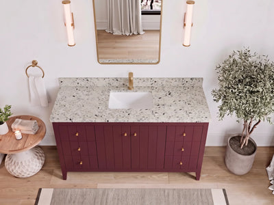 Atlanta 60 in. W x 22 in. D Single Sink Bathroom Vanity