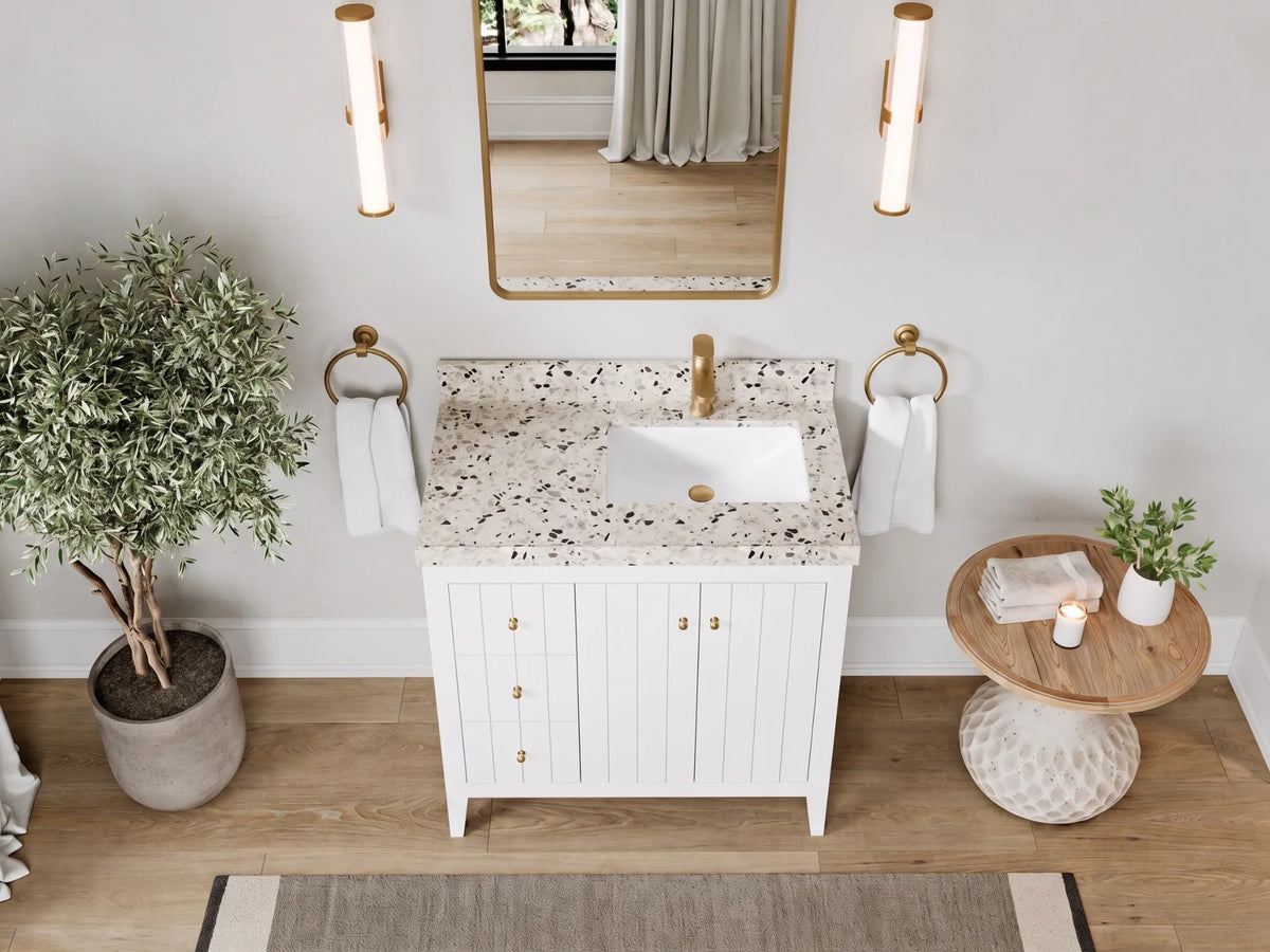 Atlanta 36 in. W x 22 in. D Right Offset Sink Bathroom Vanity
